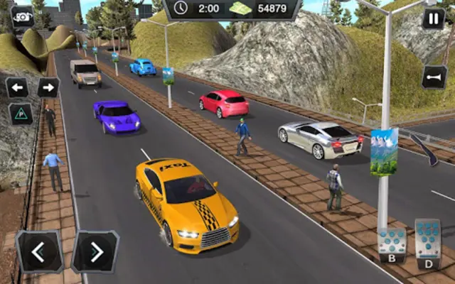 NY Taxi Driver - Crazy Cab Driving Games 2019 android App screenshot 1